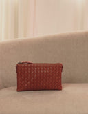 Cognac woven classic leather lexi