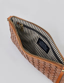 Cognac woven classic leather lexi
