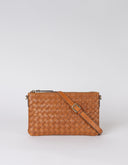 Cognac woven classic leather lexi