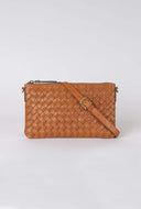 Lexi cognac woven classic leather