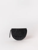 Laura coin purse zwart croco