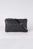Lexi black woven classic leather