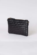 Lexi black woven classic leather