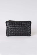 Lexi black woven classic leather