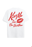 Wit t-shirt kiss me