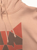 Peach hoodie met opdruk feline fraiche peche