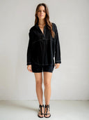 Katoenen blouse met lange mouwen