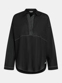 Katoenen blouse met lange mouwen