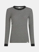 Zwart-grijs gestreepte longsleeve