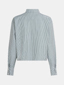 Blauw-wit gestreepte blouse
