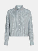 Blauw-wit gestreepte blouse