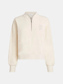 Sportieve sweater in ecru