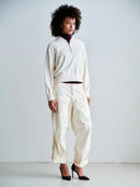 Sportieve sweater in ecru