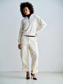 Sportieve sweater in ecru
