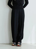 Relaxed linnenmix broek