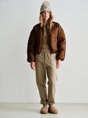 Lichtbruine relaxed jogger