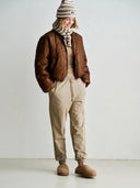 Lichtbruine relaxed jogger