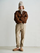 Lichtbruine relaxed jogger