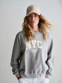 Lichtgrijze sweater NYC