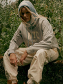 Lichtgrijze sweater NYC