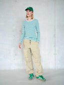 Groen gestreepte longsleeve