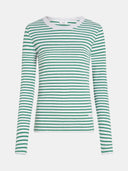 Groen gestreepte longsleeve