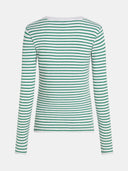 Groen gestreepte longsleeve