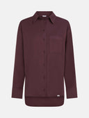 Auberginekleurige blouse