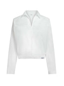 Witte katoenen blouse