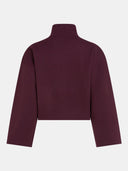 Cropped bordeaux sweater