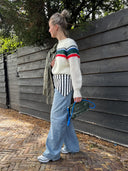 Gestreepte sjaal scarf stripe