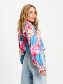 Blouse urban flora stripe