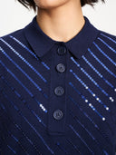 Polo top sequins Pom x Gwen