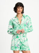 Linnenmix blouse beach vibes
