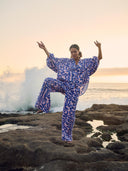 Linnenmix blouse waves