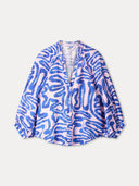 Linnenmix blouse waves