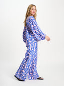 Linnenmix blouse waves