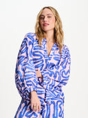 Linnenmix blouse waves