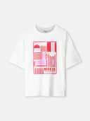 T-shirt met print breeze