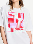 T-shirt met print breeze