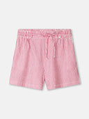 Gestreepte seersucker shorts