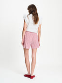 Gestreepte seersucker shorts