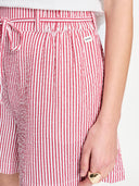 Gestreepte seersucker shorts