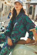 Gebloemd jasje floral jacquard