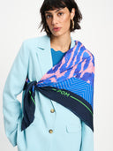 Zijden sjaal waves pink