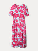 Jurk urban flora blue