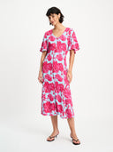 Jurk urban flora blue