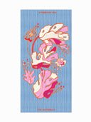 Sjaal urban flora stripes linen