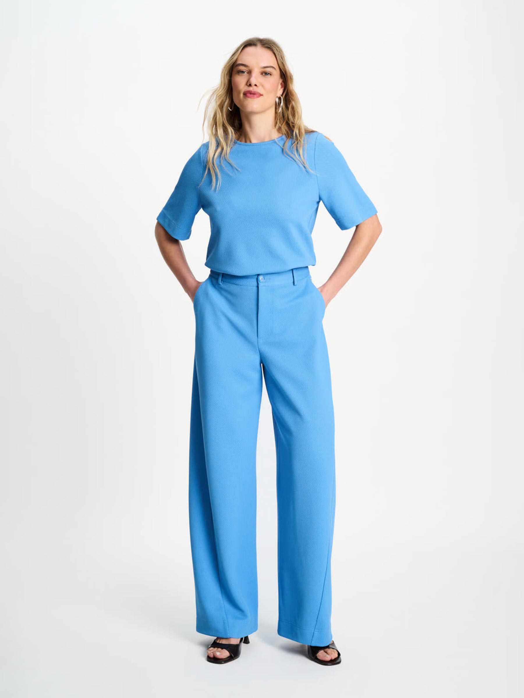 Blauwe top meg smashing blue – Tally-Ho
