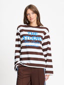 Bruin gestreepte longsleeve joy